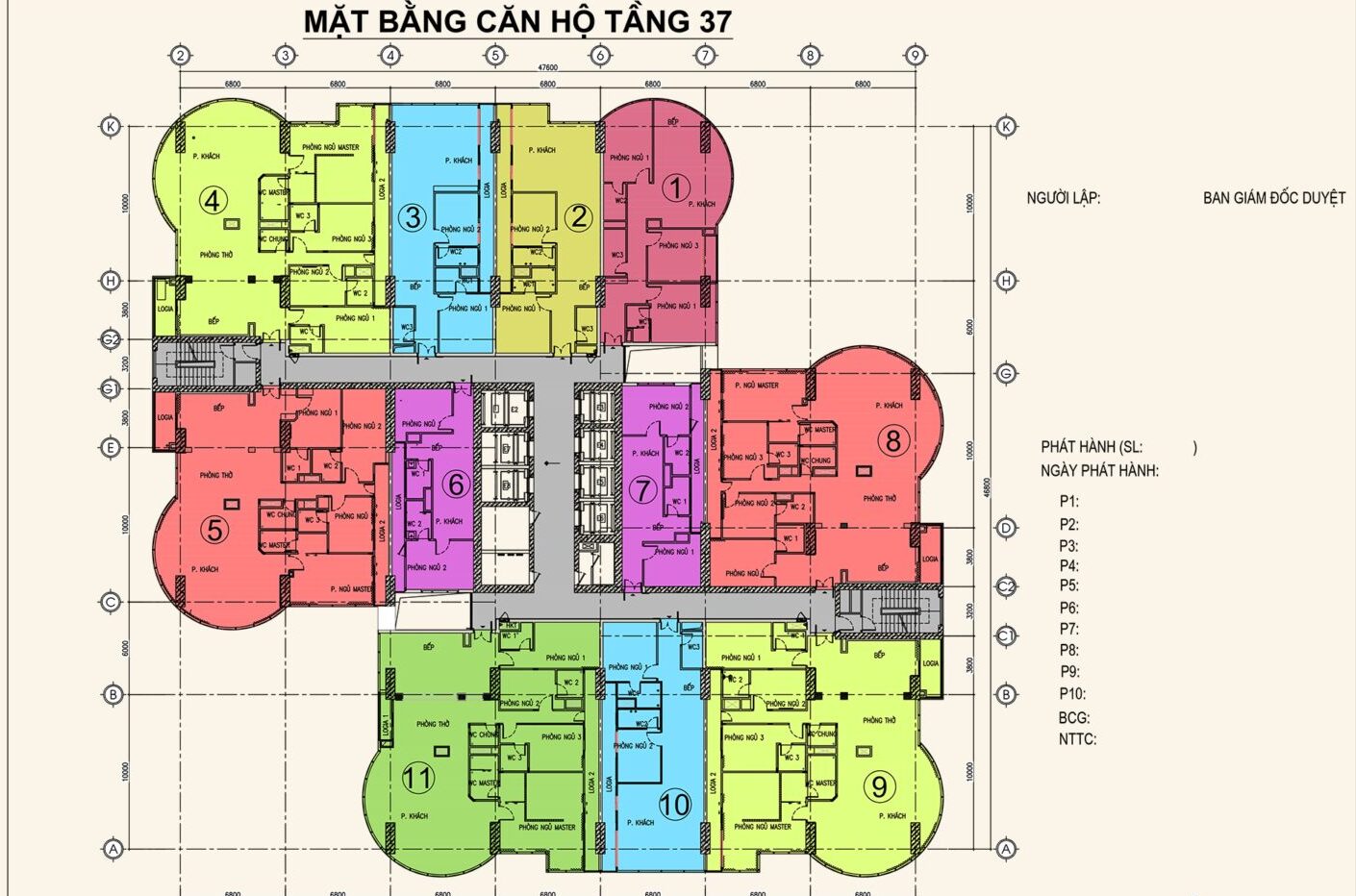Mặt bằng tổng thể Mặt bằng chung cư Qms Top Tower